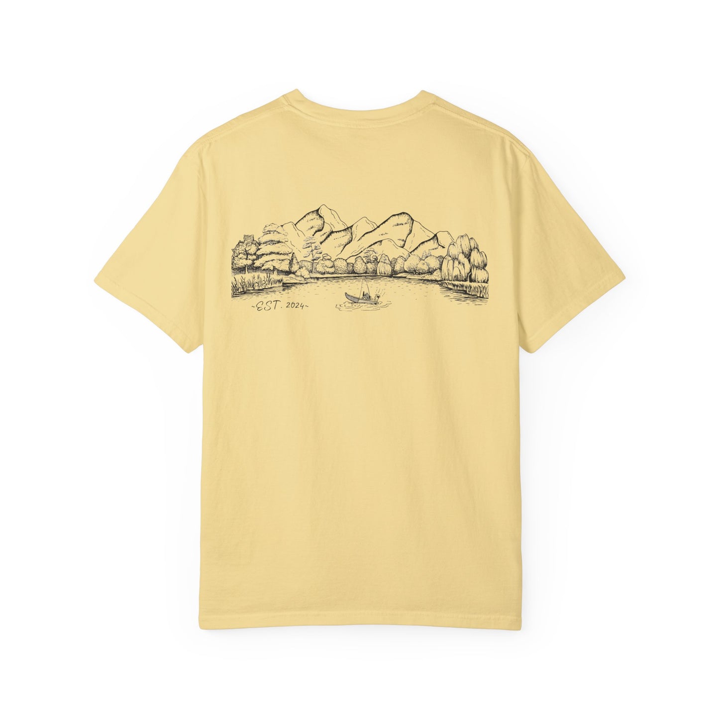 Tagged "Comfort Colors" Cotton Fishing Shirt