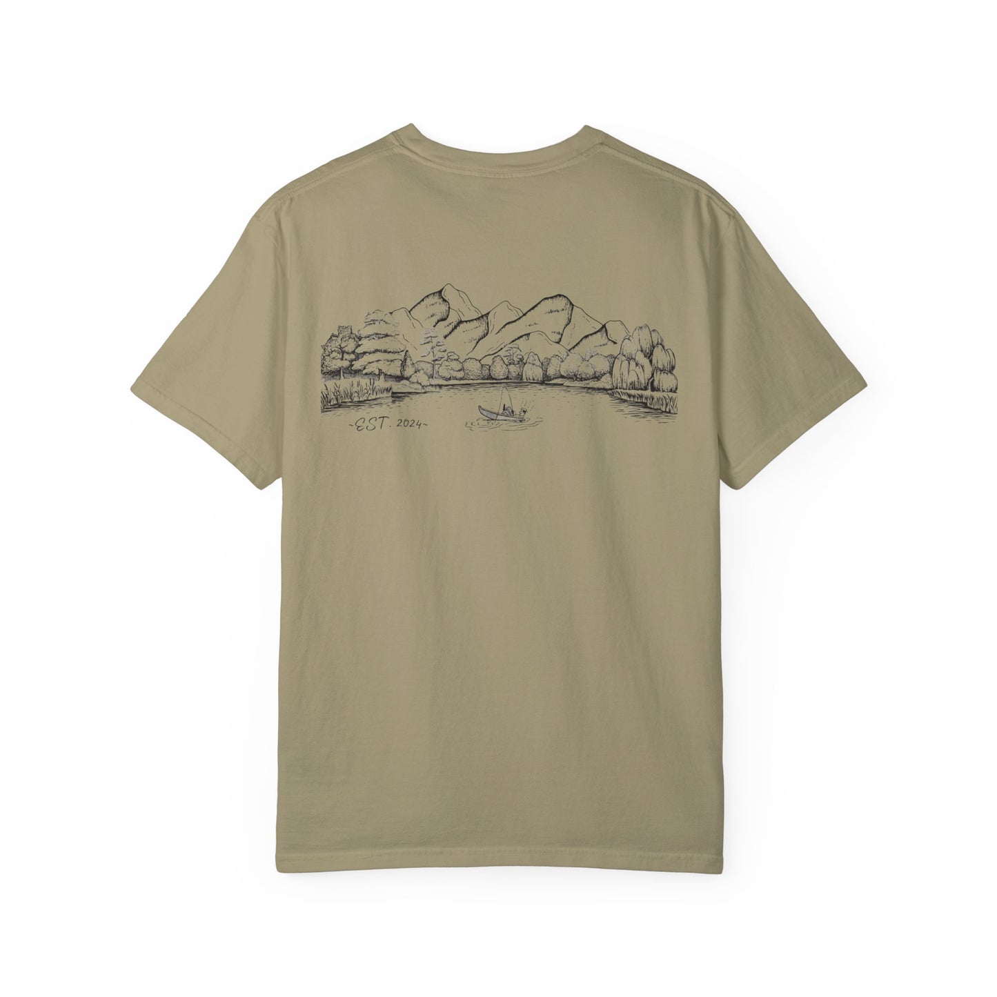 Tagged "Comfort Colors" Cotton Fishing Shirt